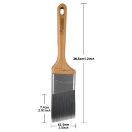 ROLLINGDOG Cutting in Brush -Edging Paint Brush,Angled Paint Brushes for Cutting In and Triming