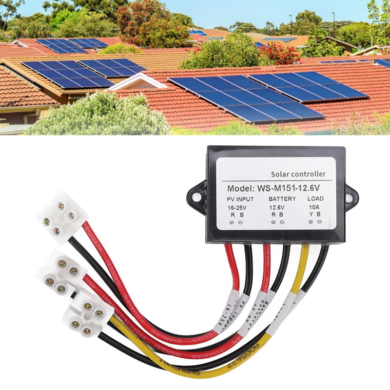 MPPT Solar Controller 150W 10A Photosensitive Night Load Output Solar