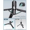 Pnitri Selfie Stick Tripod with Light45''with Wireless Remote,Portabl