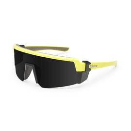 BOMBER SMOKE BOMB ANSI Z87+ Safety Sunglasses:_Smoke Hi Vis Yellow