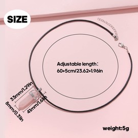 Pack of 5 Crystal Necklaces, Stone Necklace, Gemstone Pendant, Crystal Necklace, Crystal Necklace, Crystal Pendant, for Making Gemstone Chain (5 Colours)