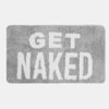OHS Get Naked Bath Mat Grey, Super Soft Bath Mats
