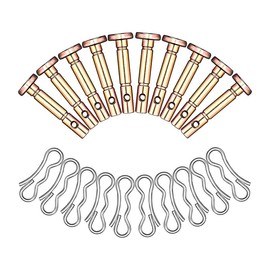 Hicello 20 Shear Pins and Cotter Pins Snow Blower Shear Pins and Cotter Pins for Snow Blower 738-04124, 714-04040