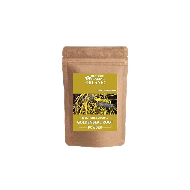 Blessfull Healing Organic Goldenseal Root Powder 100% Pure Natural 100