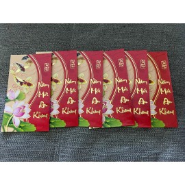 Deluxe Lucky Money Lunar New Year Red Envelopes  Bao Li Xi Tet 6 pcs