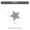 ML Paquete 100 Estrellas Fluorescentes Fosforescente Adorno