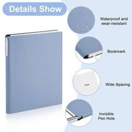 Leather Diary Notebook Set, Vintage Diary A5 Notebook with 1 Stylus Pen & 120 Sticky Notes, Classic Notebooks, Business Daily, Travel Journals for Women, Men, Christmas, Birthday