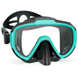 Zeligerstar Kids Snorkel Mask, 180° Panoramic View Diving Mask, Anti-Fog Swimming Mask with UV Protection Lens, Anti-Leak Kids Swimming Goggles for Boys Girls Youth 6-14