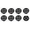 fiXte 70mm Lattice Design Black Plastic Push in Circular Soffit