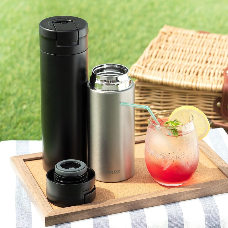 Atlas SPARX SPARX ASOC-560MBK Carbonated Bottle, Cold Insulated, Stainless Steel,