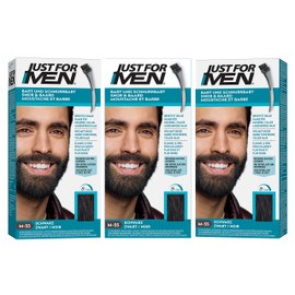 Just For Men Brush in Color Gelformel Bart Und Schnurrbart Schwarz - 3er Pack