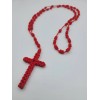Rosario de Cordon Rojo Hecho a Mano 100% CALIDAD