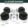 Unipack 105lbs Adjustable Dumbbell Set One Pair of Adjustable Dumbbells