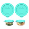 Sophico 4 Cup Round Silicone Storage Cover Lids Replacement for