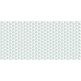 Ambesonne Sheep Pencil Pen Holder, Sleeping Lambs Doodle Bedtime Stars Counting Dream Cheerful, Ceramic Pencil Holder for Desk Office Accessory, 3.6" X 3.2", Peach Mint Green Black