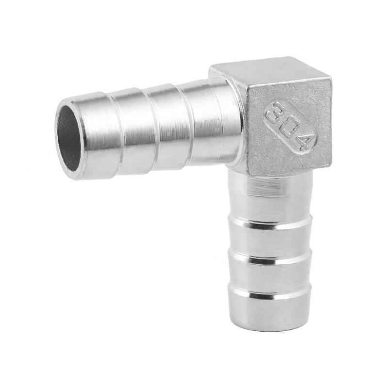 Metaland Stainless Steel 5/8" Hose Barb Elbow 90 Degree L