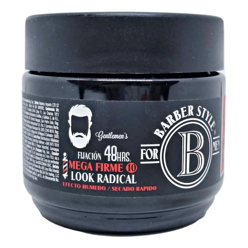 Cera Gel Barber Style 200g Máxima Fijación Efecto Humedo