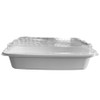 FSE 24 oz. White Rectangle Takeout Containers, Case of 150