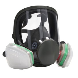 Full Face Respirаtor Reusable Organic Vapor Protection for Painting Welding with 10Pcs Filter Cotton and Cover No. 4 Filter Box