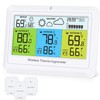 ORIA Weather Station, Indoor Outdoor Thermometer with 3 Sensors, Temperature