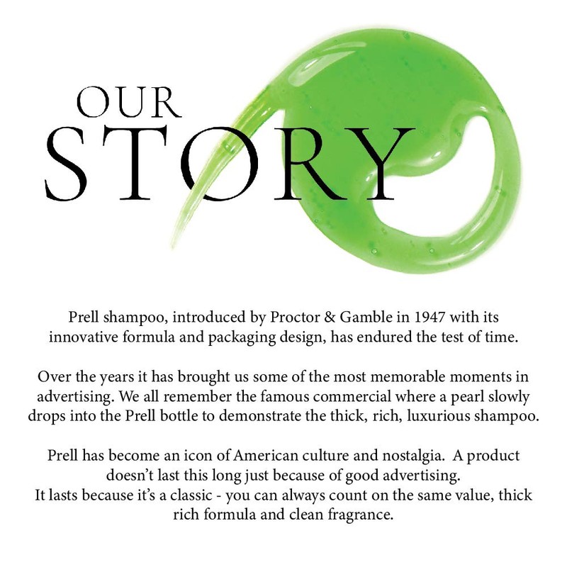 Prell Classic Clean Shampoo, Leaves Hair Healthy, Shiny and Full