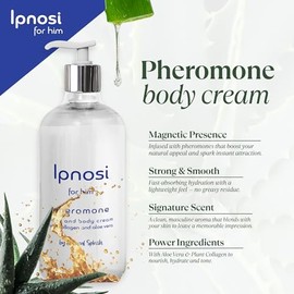 Crema Corporal Con Feromonas Ipnosi Para Hombres, Loción Hidratante Que Aumenta La Confianza Para Manos Y Cuerpo, De Rápida Absorción Con Aloe Y Colág
