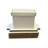 (5) SHORT White Comic Storage Boxes - Holds 150-175 Comic