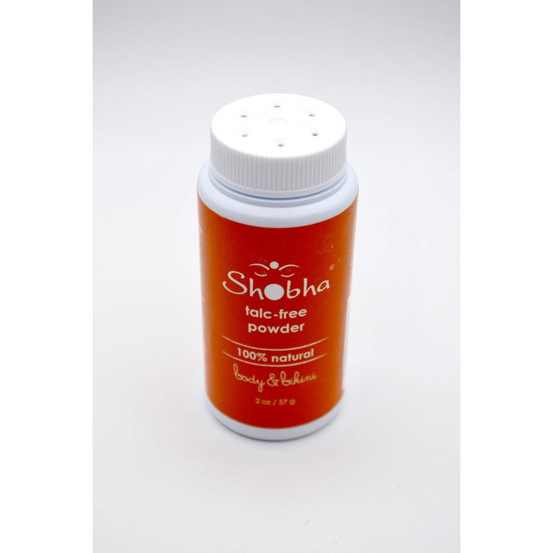 Shobha Talc-Free Powder, Pre-Waxing and Sugaring Body Powder - Natural
