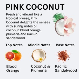 ALO FRUITS & PASSION Pink Coconut Hand Soap Set, 8.4 fl oz Bottle and 33.8 fl oz Refill, Made in Canada