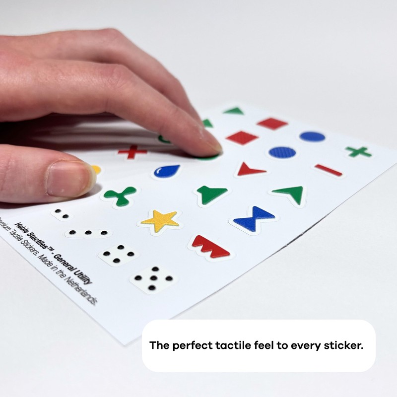 Stactiles 25 Premium Tactile Stickers for Blind & Visually Impaired