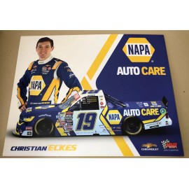Nascar Truck Series Driver Christian Eckes #19 Auto Care Postcard 2024