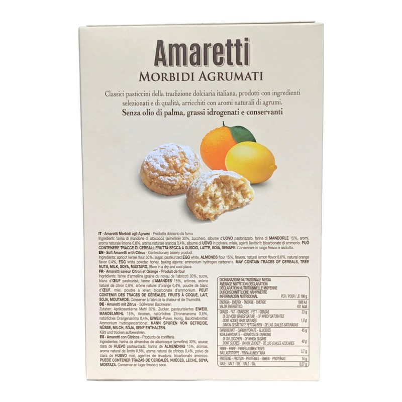 Falcone Soft Amaretti Agli Agrumi 170g - Pack of 3