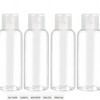 Clear Travel Bottles, 100ml, TSA-Approved, Set of 4, Leak-Proof with