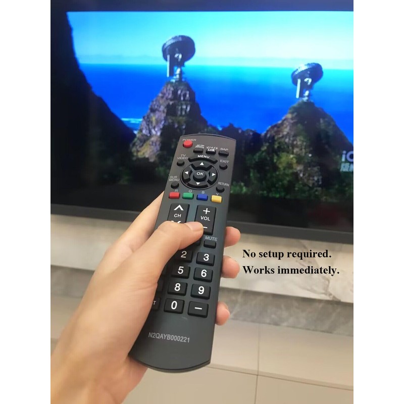 Replacement Remote Control for Panasonic Viera Plasma TV TH-M50HD18 TC-32LX85