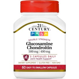 21st Century Glucosamine Chondroitin 500/400mg - Double Strength, cp 60 Count