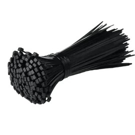 100 Pack Premium Plastic Wire Ties,Tie Straps Self-Locking Nylon Zip Ties,Multi-Purpose Nylon Cable Cord Management for Home,Office,Garden,Workshop,Indoor,Outdoor (Black, 150 x 3.6mm)