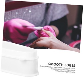 Mikinona 2sets Nail Dipping Powder Trays French Tip Nails Tool for Home Professional Use 2pcs*2