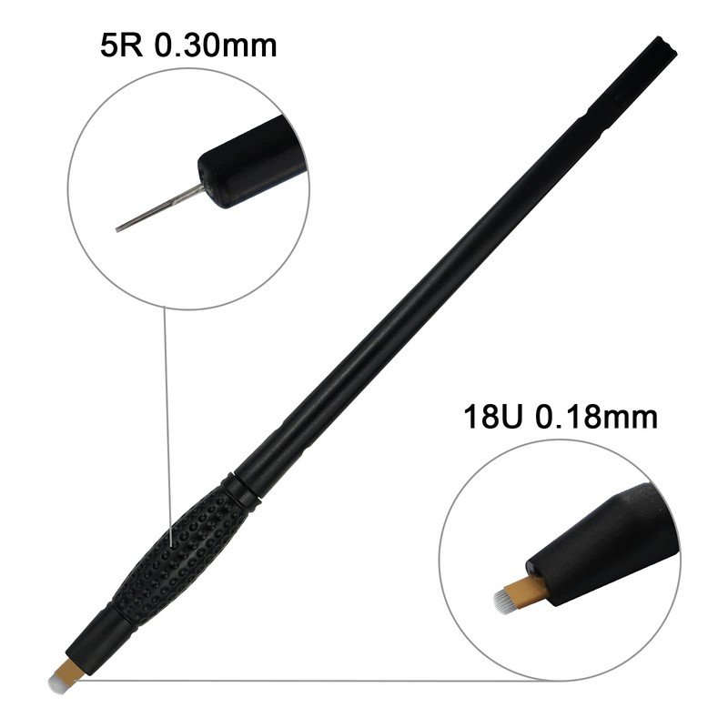 10 Disposable Microblading Pen 2-in- Blading & Shader Microblades U18