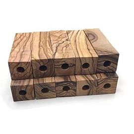 10 Pre- Drilled 7mm ~Bethlehem Olive Wood Short Pen Blanks.2 1/2 X 3/4 X 3/4 inch
