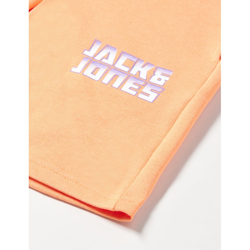 JACK&JONES JUNIOR Jpstkapper SMU Jnr Boys' Sweat Shorts, Tangerine