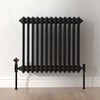 VANCOCO Radiator Collars Cover Pair Matt Black Radiator Pipe Sleeves