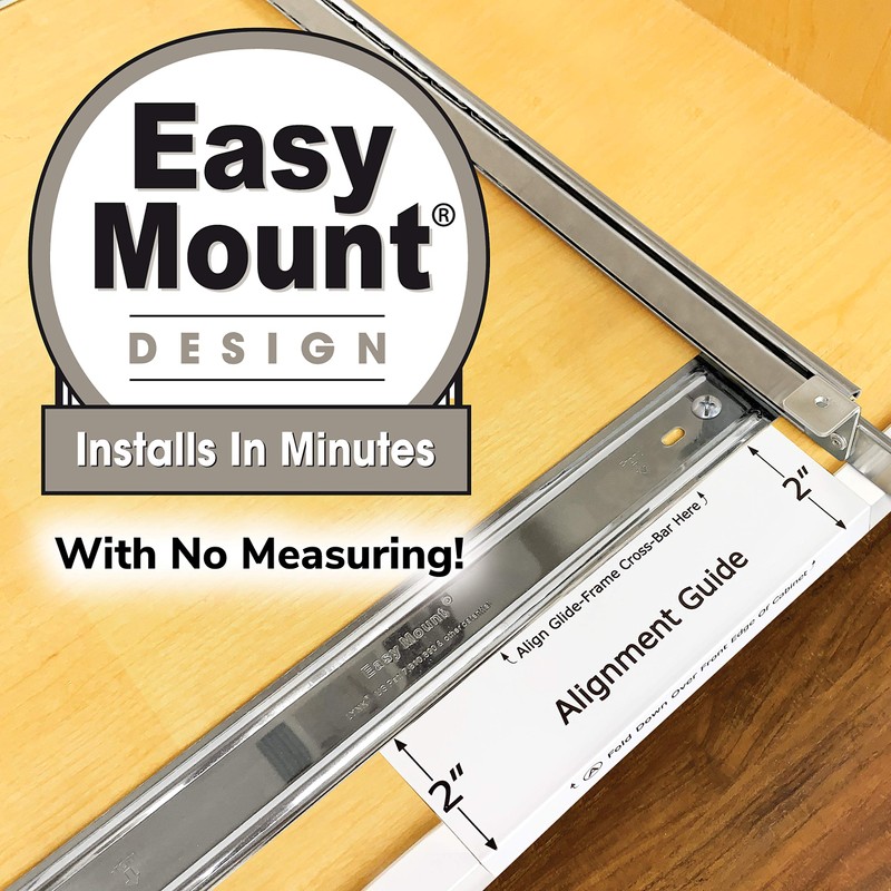 LYNK PROFESSIONAL® Pull-Out Trash Can Drawer – Sliding Organizer for