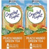 Crystal Light Peach Mango Green Tea Drink Mix 10 ct