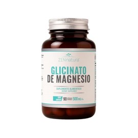 ZENnatura Glicinato de Magnesio suplemento alimenticio en cápsulas de alta absorción, con tallo de brócoli en polvo, 90 cápsulas de 500 mg para bienes
