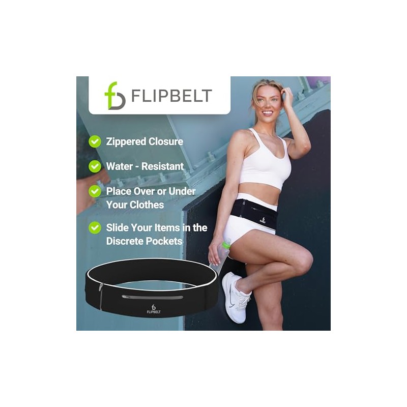 FlipBelt Elite - Cinturón de correr para teléfono y accesorios