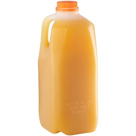 EcoQuality Empty Plastic Juice Bottles with Tamper Evident Caps 64 OZ - Half Gallon, Smoothie Bottles - Ideal for Juices, Milk, Smoothies, Picnic's and even Meal Prep Juice Containers (10)