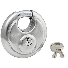 Master Lock 40T Stainless Steel Discus Padlock, 2 Pack