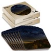8 x Square Coasters - Milky Way Brecon Beacons Wales