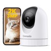 Security Camera Indoor-2K 360° Home Security WiFi Camera, Pet Dog