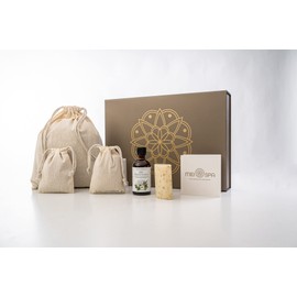 MEI SPA Wellness Box | Gift Set for Relaxation | 5-Piece Set for Relaxing | 100% Samerberger Meadow Hay | Natural, Soothing, Sensual